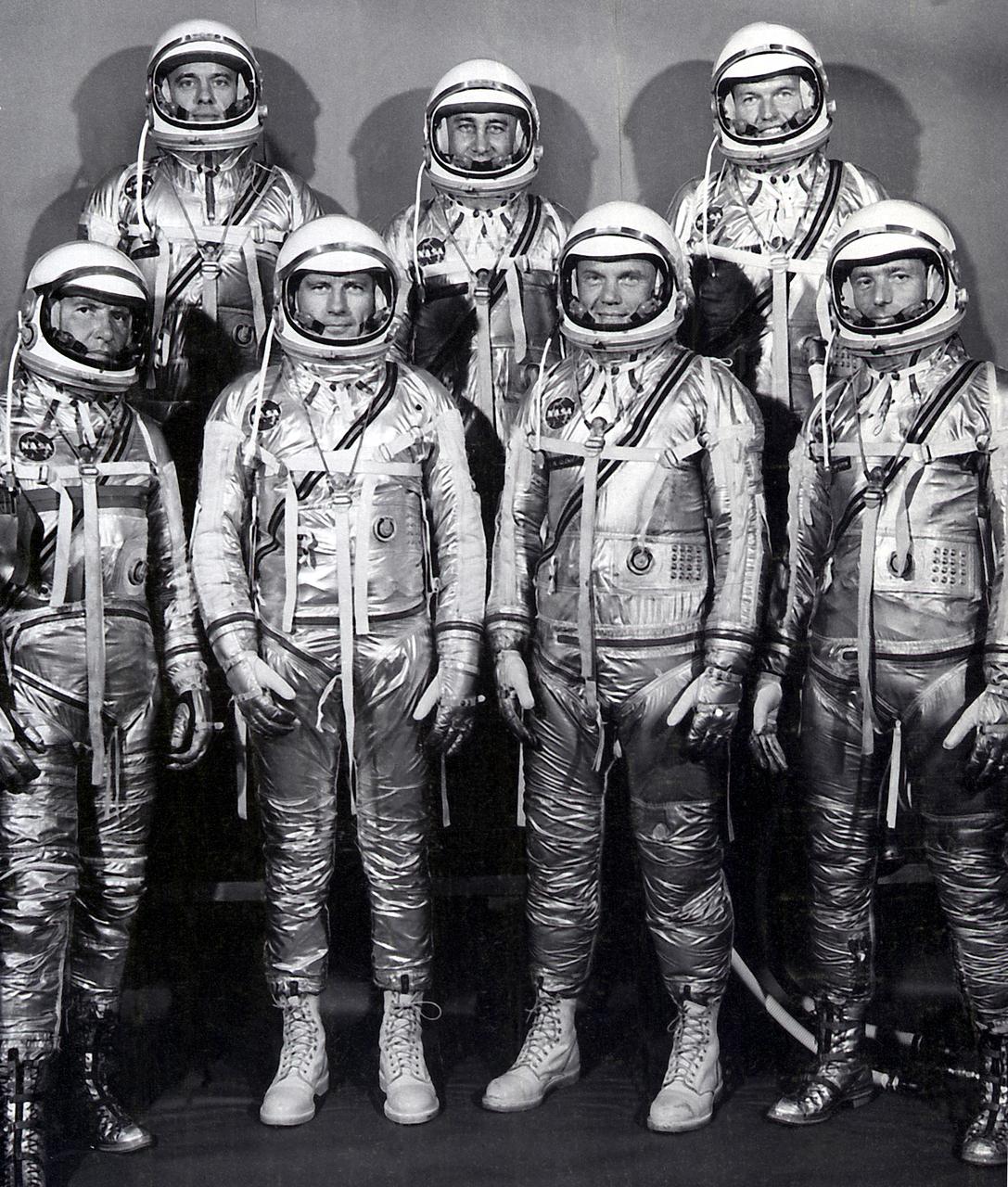 Mercury Astronauts who flew one by one