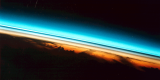 A spectacular sunset from orbit.